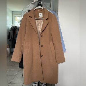 Abercrombie wool-blend trench coat